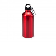 Алюминиевая бутылка ATHLETIC с карабином, 400 мл, красный