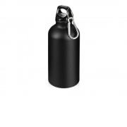 Матовая спортивная бутылка Hip S с карабином и объемом 400 мл, черный