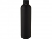 Spring Медная спортивная бутылка объемом 1 л с вакуумной изоляцией , черный