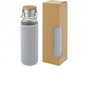 Thor, стеклянная бутылка объемом 660 мл с неопреновым чехлом, серый