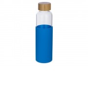 Бутылка для воды стеклянная Refine, в чехле, 550 мл, голубой