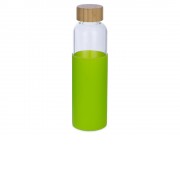 Бутылка для воды стеклянная Refine, в чехле, 550 мл, зеленое яблоко