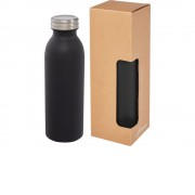 Бутылка Riti объемом 500 мл с медной обшивкой и вакуумной изоляцией , черный