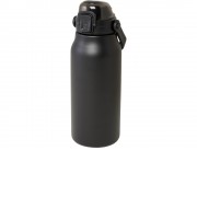 Медная бутылка Giganto из переработанной нержавеющей стали объемом 1600 мл с вакуумной изоляцией - Черный