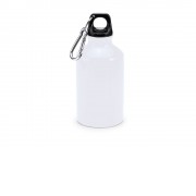 Алюминиевая бутылка с карабином YACA, белый