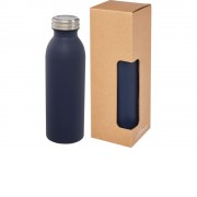 Бутылка Riti объемом 500 мл с медной обшивкой и вакуумной изоляцией , темно-синий