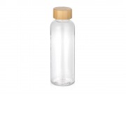 Бутылка из переработанного пластика Kato Bamboo с бамбуковой крышкой, 500 мл