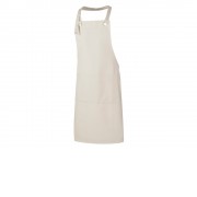 Хлопковый фартук Delight с карманом и регулируемыми завязками, бежевый