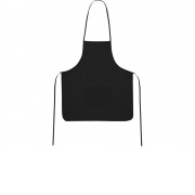 Фартук, черный, плотность 80г/м2