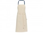 Nia фартук из переработанного хлопка плотностью 200 г/м² - Синий ледяной