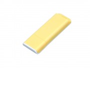 Флешка прямоугольной формы, оригинальный дизайн, двухцветный корпус, 64 Гб, желтый/белый