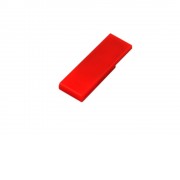 Флешка промо в виде скрепки, 64 Гб, красный