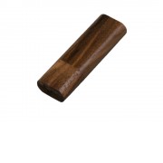 Флешка эргономичной прямоугольной формы, с округленными краями, дерево, 16 Гб, коричневый