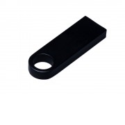 USB 2.0-флешка на 128 Гб с мини чипом и круглым отверстием, черный