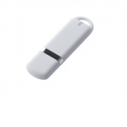 USB-флешка на 32 ГБ с покрытием soft-touch, белый