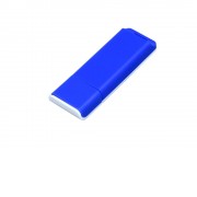 Флешка прямоугольной формы, оригинальный дизайн, двухцветный корпус, 8 Гб, синий/белый