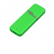 Флешка промо прямоугольной формы c оригинальным колпачком, 32 Гб, зеленый