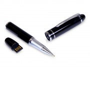 USB-флешка на 32 Гб в виде ручки с мини чипом, черный