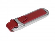 Флешка с массивным классическим корпусом, 8 Гб, коричневый/серебристый