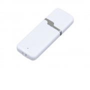 Флешка промо прямоугольной формы c оригинальным колпачком, 32 Гб, белый