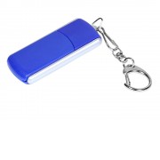 Флешка 3.0 промо прямоугольной формы, выдвижной механизм, 128 Гб, синий