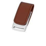 Флеш-карта USB 2.0 16 Gb с магнитным замком Vigo, светло-коричневый/серебристый