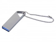 USB 2.0-флешка на 64 Гб с мини чипом, компактный дизайн, отверстие треугольной формы для цепочки