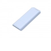 Флешка прямоугольной формы, оригинальный дизайн, двухцветный корпус, 64 Гб, белый