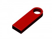 USB 2.0-флешка на 8 Гб с мини чипом и круглым отверстием, красный