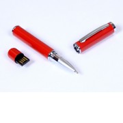 USB-флешка на 16 Гб в виде ручки с мини чипом, красный