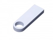 USB 3.0-флешка на 64 Гб с мини чипом и круглым отверстием, белый