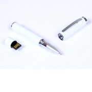 USB-флешка на 64 ГБ в виде ручки с мини чипом, белый