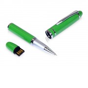 USB-флешка на 16 Гб в виде ручки с мини чипом, зеленый