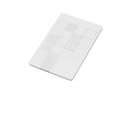 Флешка в виде пластиковой карты Пятнашки, 32 Гб, белый