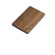 Флешка в виде деревянной карточки с выдвижным механизмом, 64 Гб, коричневый