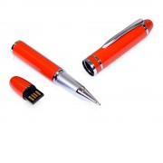 USB-флешка на 32 Гб в виде ручки с мини чипом, оранжевый