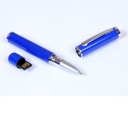 USB-флешка на 8 Гб в виде ручки с мини чипом, синий
