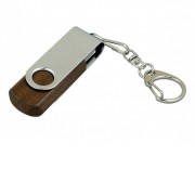 Флешка промо поворотный механизм, 8 Гб, коричневый