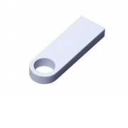 USB 3.0-флешка на 16 Гб с мини чипом и круглым отверстием, белый