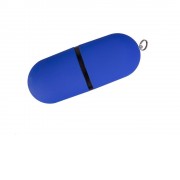 USB-флешка на 16 ГБ 3.0 USB, с покрытием soft-touch, синий