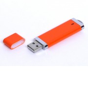 USB-флешка промо на 32 Гб прямоугольной классической формы, оранжевый