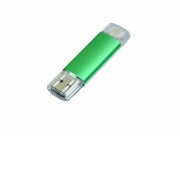 USB-флешка на 64 ГБ.c дополнительным разъемом Micro USB, зеленый