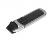 Флешка 3.0 с массивным классическим корпусом, 128 Гб, черный/серебристый