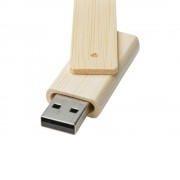 Rotate, USB-накопитель объемом 16 ГБ из бамбука, бежевый