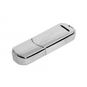 Флешка каплевидной формы, современный дизайн, 8 Гб, серебристый