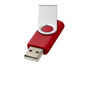 Флеш-карта Rotate USB 2.0 на 2 Гб, красный