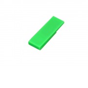 Флешка промо в виде скрепки, 64 Гб, зеленый