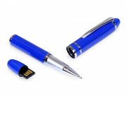 USB-флешка на 8 Гб в виде ручки с мини чипом, синий