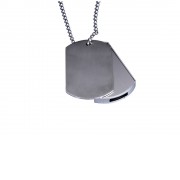 Флешка Армейский жетон (Armi.4.S, I= 4 Гб, Металлический корпус, металлические вставки. Без перс.)