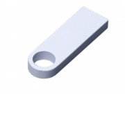 USB 3.0-флешка на 128 Гб с мини чипом и круглым отверстием, белый